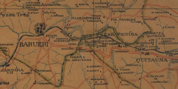 Santana de Parnaíba (parcial) mapa de 1949