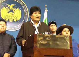 Evo Morales renuncia à presidência da Bolívia