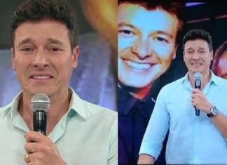 Rodrigo Faro é criticado por internautas por perguntar audiência durante homenagem para Gugu