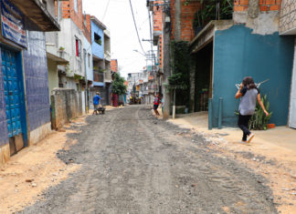 Região do Morro do Socó em Osasco recebe melhorias Foto: Marcelo Deck