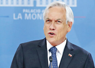 Presidente do Chile é reprovado por 81% dos chilenos