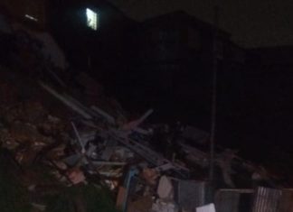 Casa desaba e deixa mulher ferida em Carapicuíba