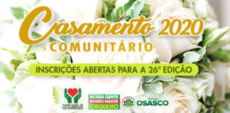 Inscrições abertas para Casamento Comunitário 2020 em Osasco