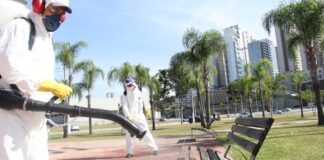 Barueri realiza megaoperação de higienização contra a Covid-19