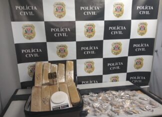 Polícia Civil de Carapicuíba prende traficante com 11 tijolos de maconha em Barueri