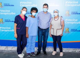 Carapicuíba inicia vacinação contra Covid-19 nos profissionais de linha de frente da saúde
