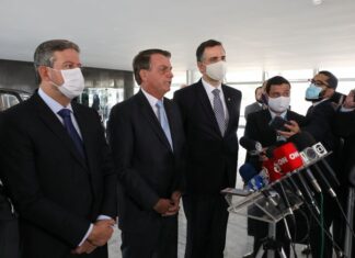 Bolsonaro se reúne com novos presidentes da Câmara e do Senado