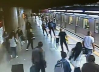 Homem tenta empurrar mulheres nos trilhos do Metrô na estação Sé