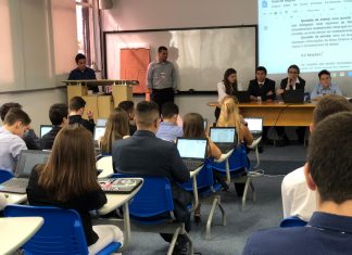 Estudantes realizam simulação da ONU entre escolas