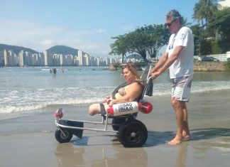 Empresa desenvolve equipamentos para acesso a ambientes de lazer a cadeirantes