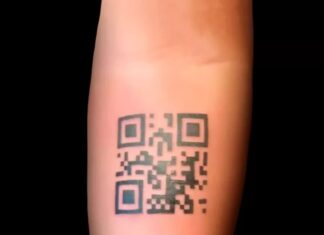 QR Code sendo incorporado no mundo da tatuagem