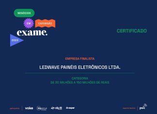 LedWave é reconhecida em premiação da Revista Exame
